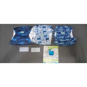 Wegreeco washable male dog Belly Band Diapers Whales Galaxy